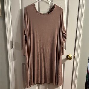 Bellamie Long Sleeve Brown Dress